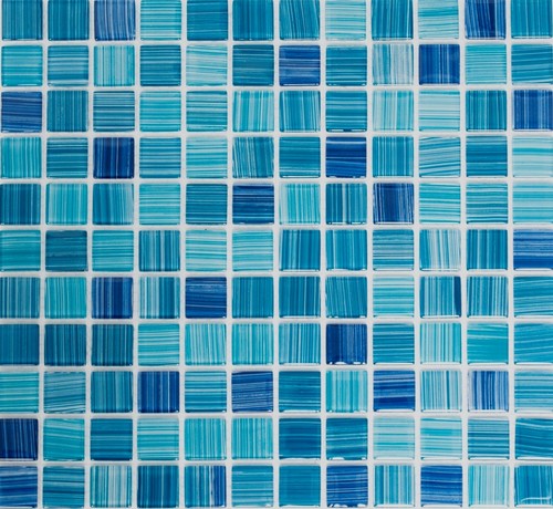 Mosaico blu turchese - blu,
